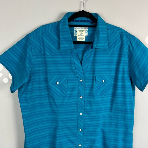 NWT Panhandle Rough Stock Cap Sleeve Snap Shirt Size XXL - Picture 4 of 9
